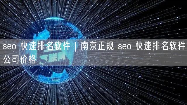 seo 快速排名软件｜南京正规 seo 快速排名软件公司价格
