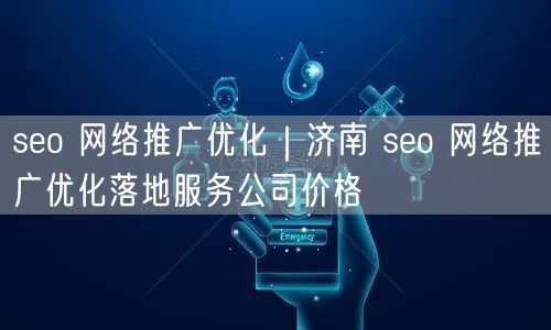 seo 网络推广优化｜济南 seo 网络推广优化落地服务公司价格